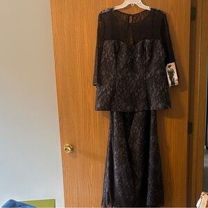 Alfred Angelo Elegant Black Lace Gown